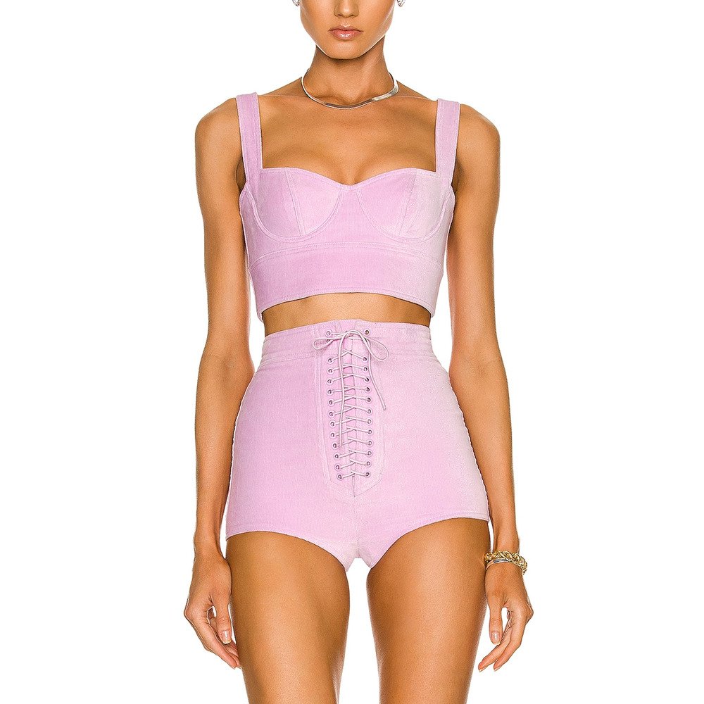 Alex Perry Structured Pink Cole Bustier Top Size US 4 / UK 8